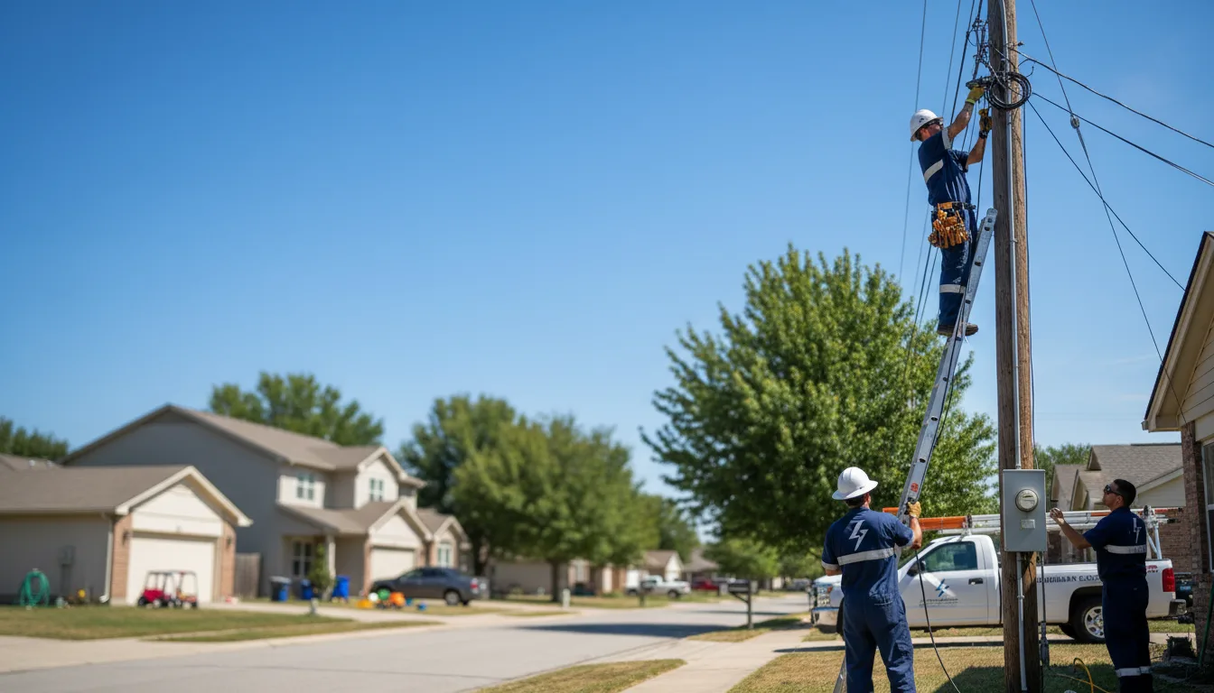 Residential electrician providing installation services in Wichita Falls, TX